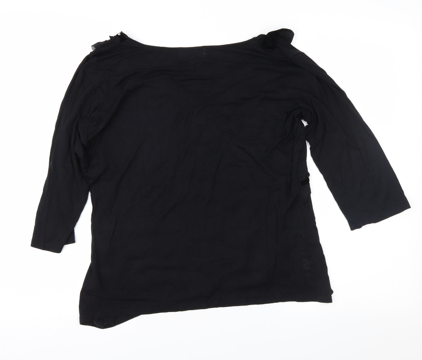 Chianti Womens Black   Basic Blouse Size XL