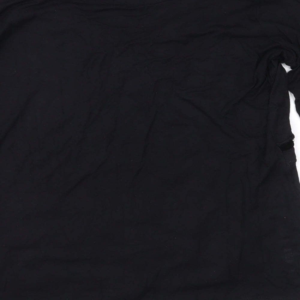 Chianti Womens Black   Basic Blouse Size XL