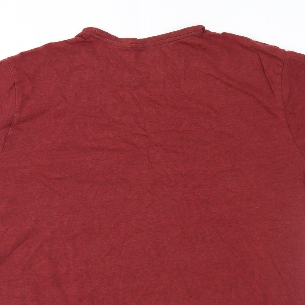 Cedar Wood State Mens Brown    T-Shirt Size L