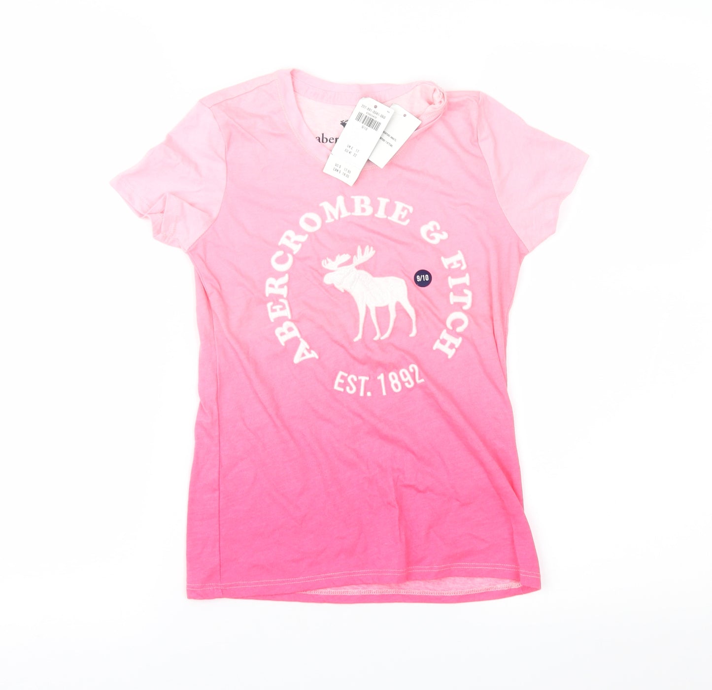 abercrombie kids Girls Pink   Basic T-Shirt Size 9-10 Years