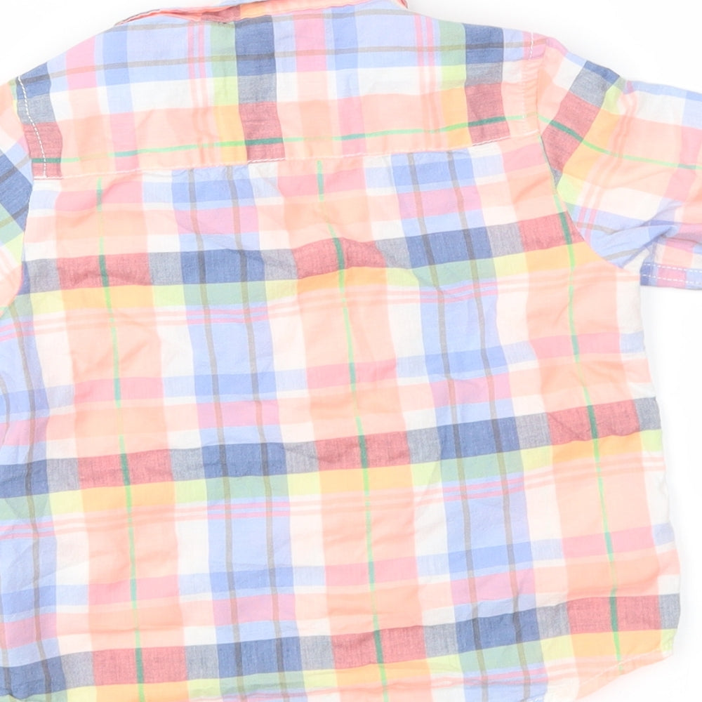 NEXT Boys Multicoloured Check  Basic Button-Up Size 2-3 Years