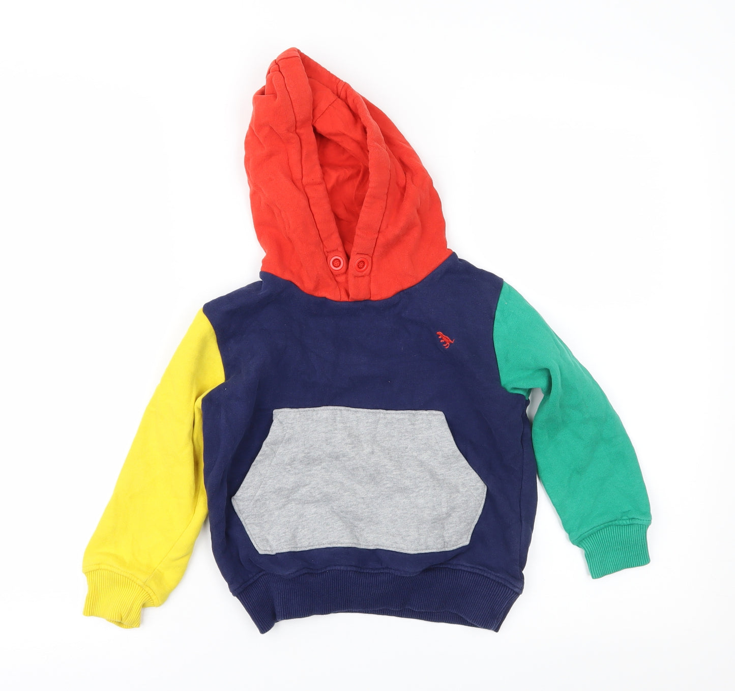 NEXT Boys Multicoloured Colourblock  Pullover Hoodie Size 4-5 Years