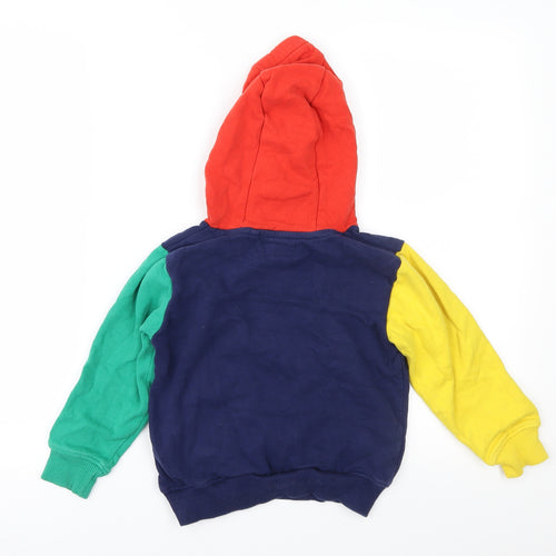 NEXT Boys Multicoloured Colourblock  Pullover Hoodie Size 4-5 Years