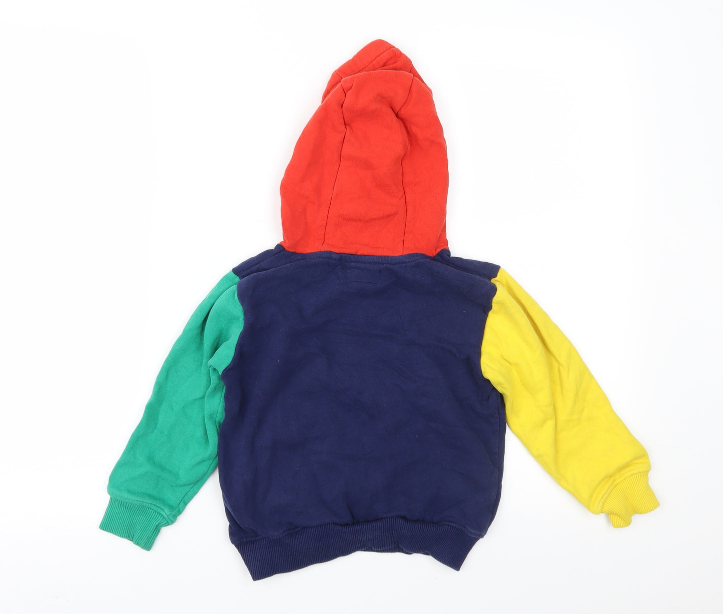NEXT Boys Multicoloured Colourblock  Pullover Hoodie Size 4-5 Years