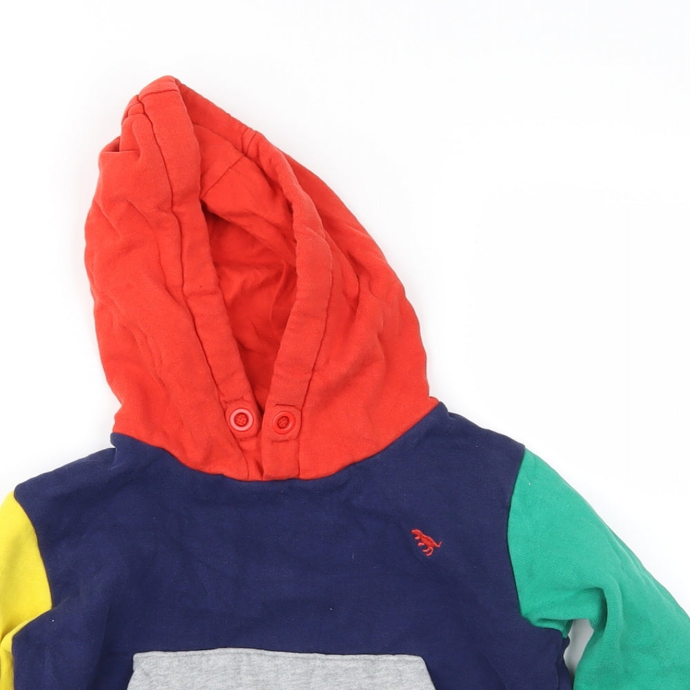 NEXT Boys Multicoloured Colourblock  Pullover Hoodie Size 4-5 Years
