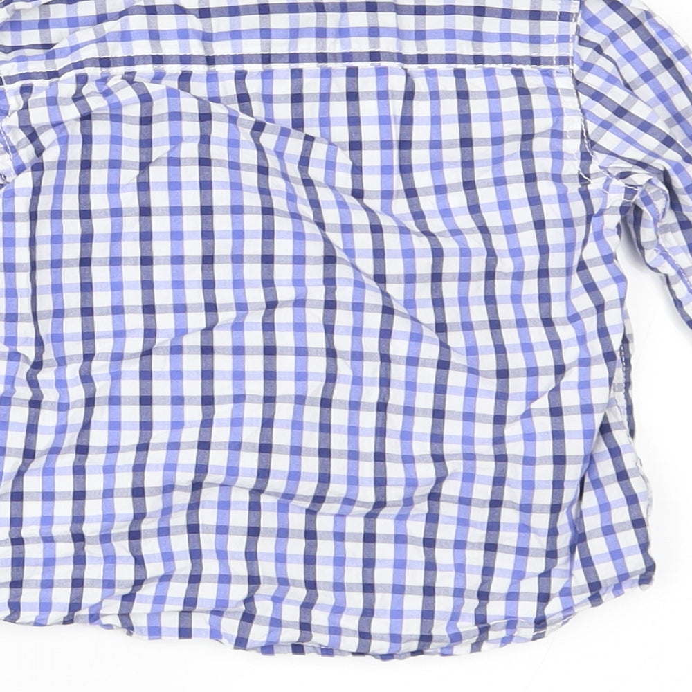 NEXT Boys Blue Check  Basic Button-Up Size 2-3 Years