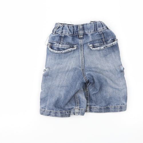Denim & Co. Boys Blue  Denim Cargo Shorts Size 3-4 Years