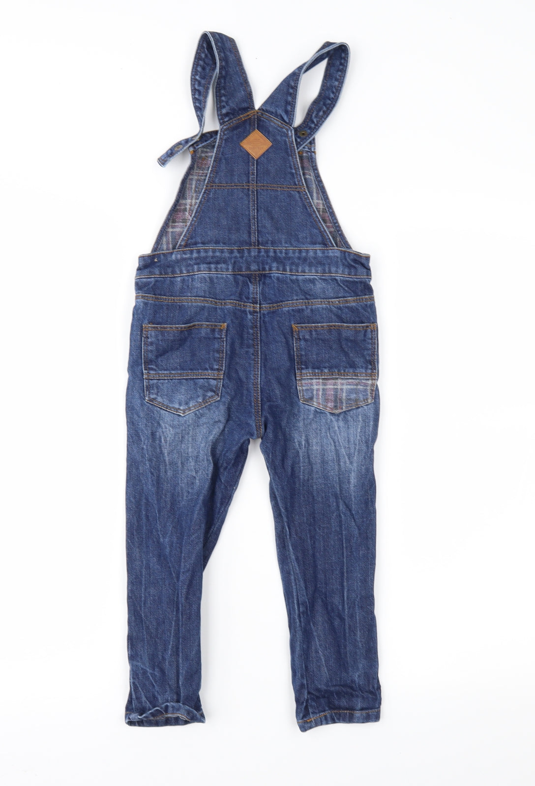 Zara Boys Blue  Denim Dungarees Trousers Size 3-4 Years