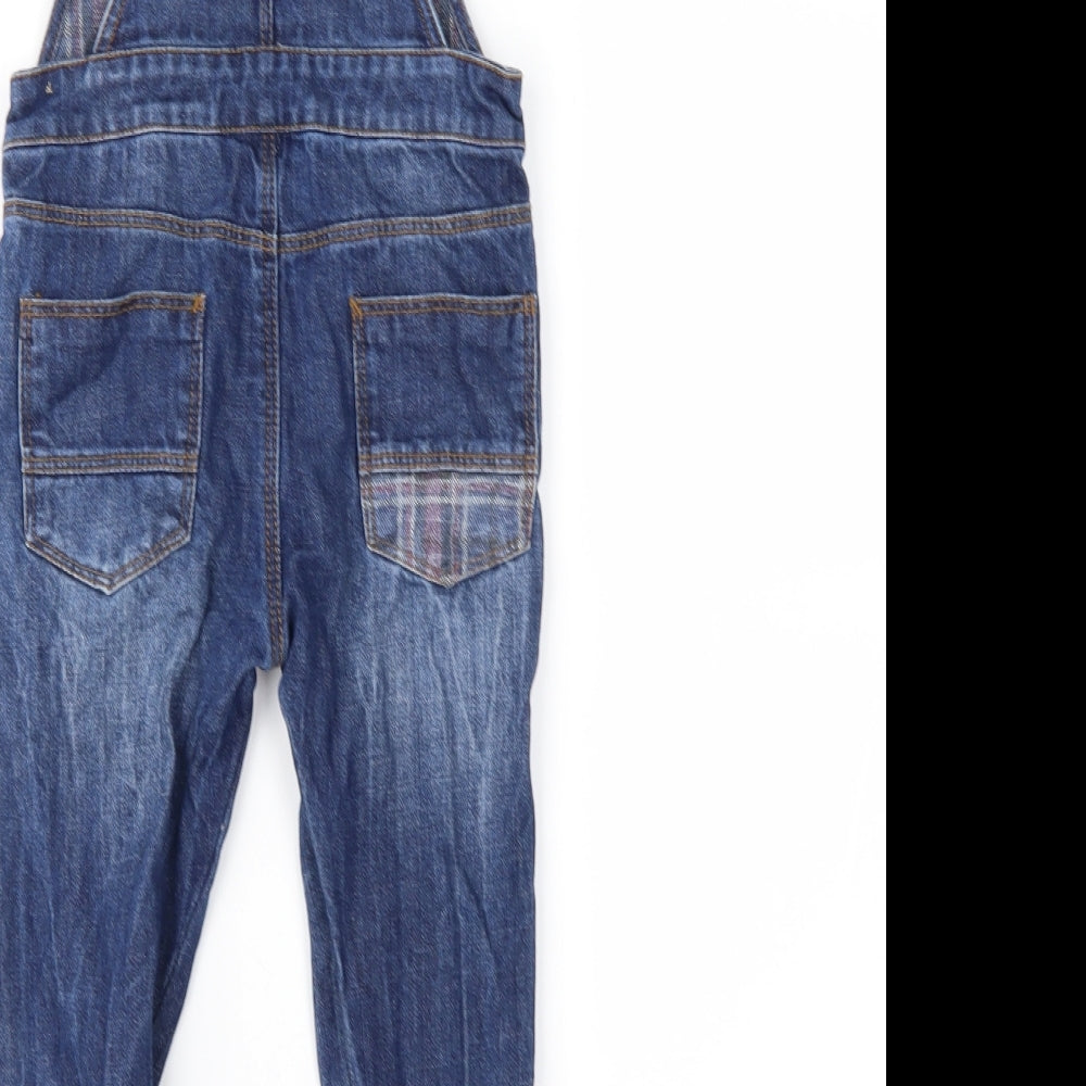 Zara Boys Blue  Denim Dungarees Trousers Size 3-4 Years
