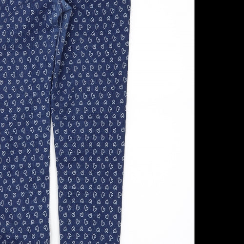Denim & Co. Girls Blue Geometric Denim Skinny Jeans Size 12 Years