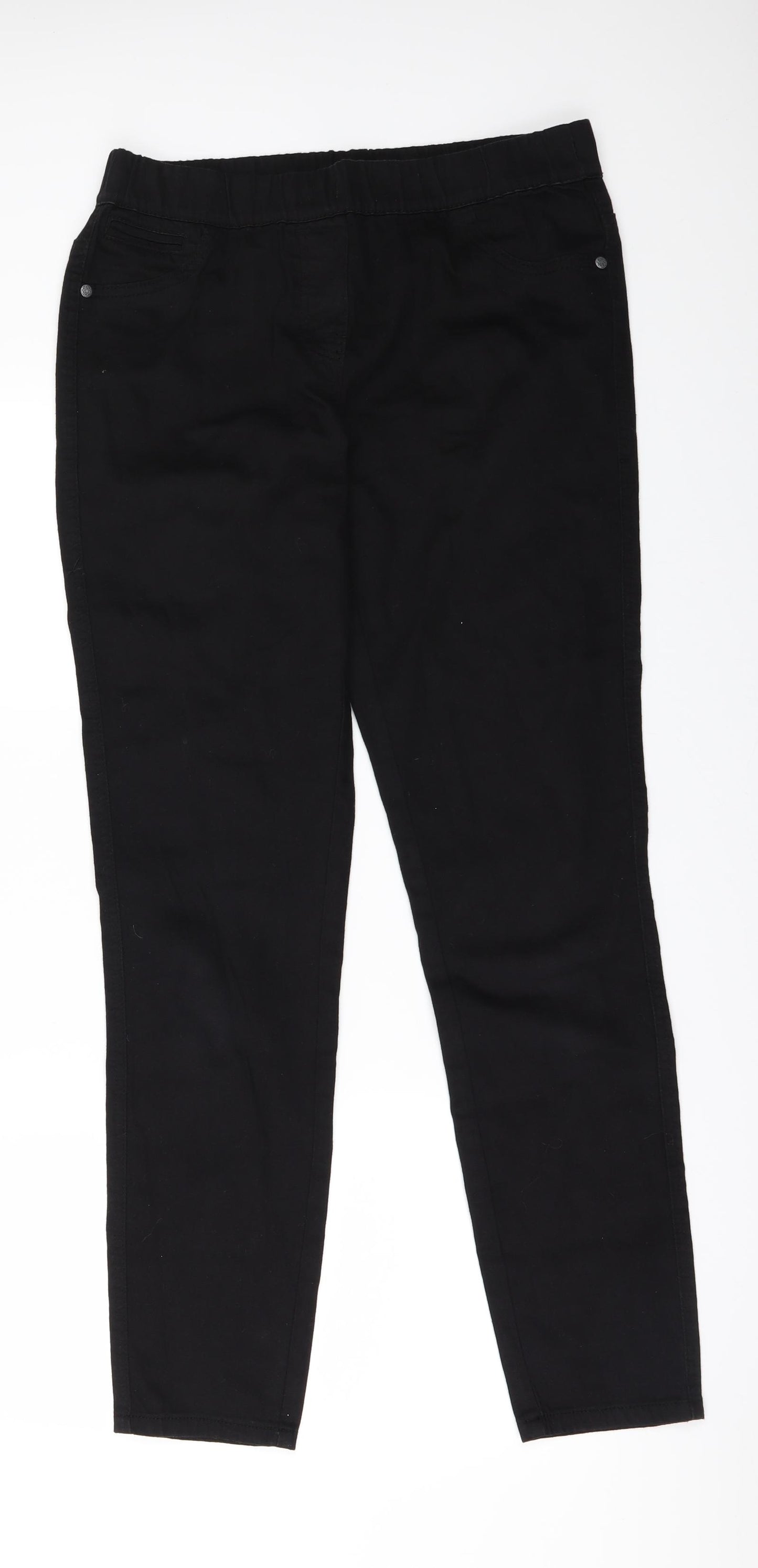 TU Womens Black  Denim Skinny Jeans Size 12 L30 in