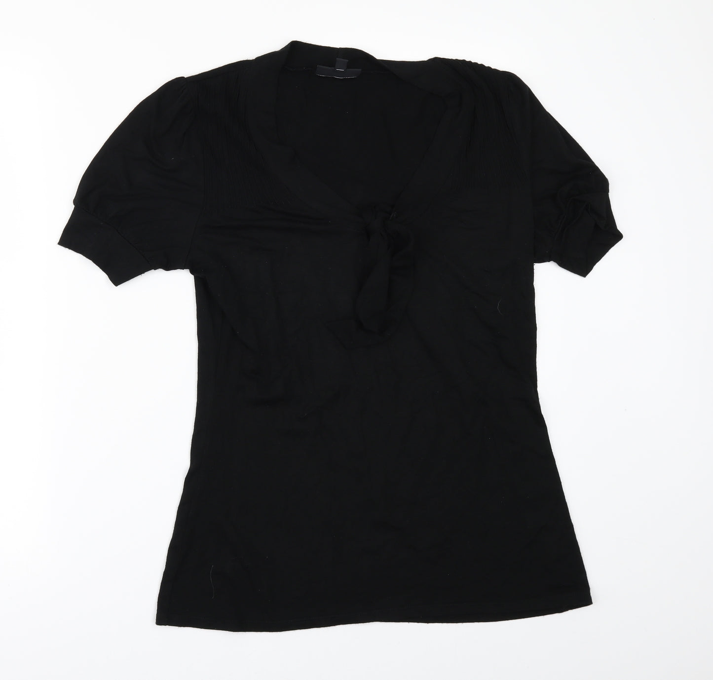 Warehouse Womens Black   Basic T-Shirt Size 10