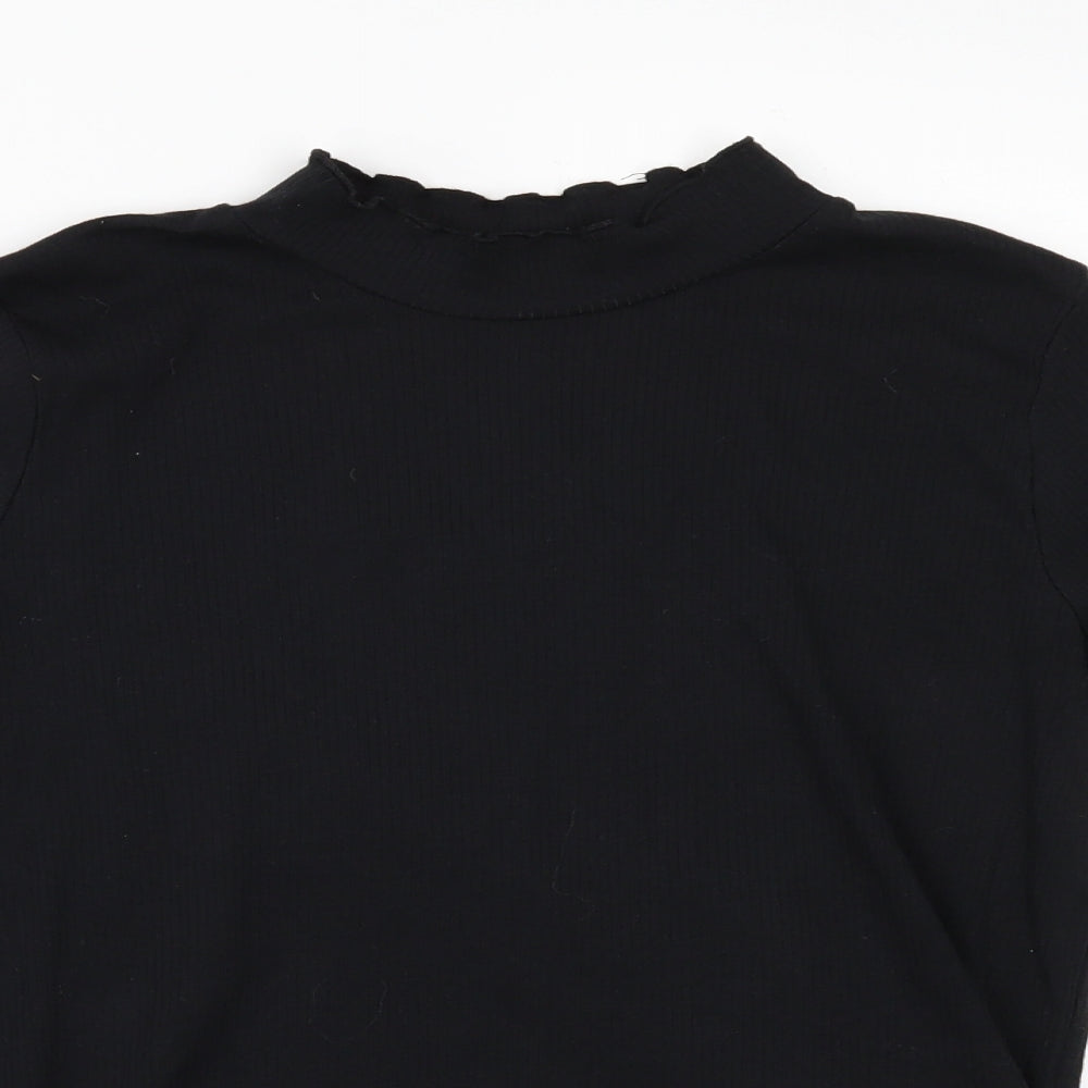 Primark Girls Black   Basic T-Shirt Size 10-11 Years