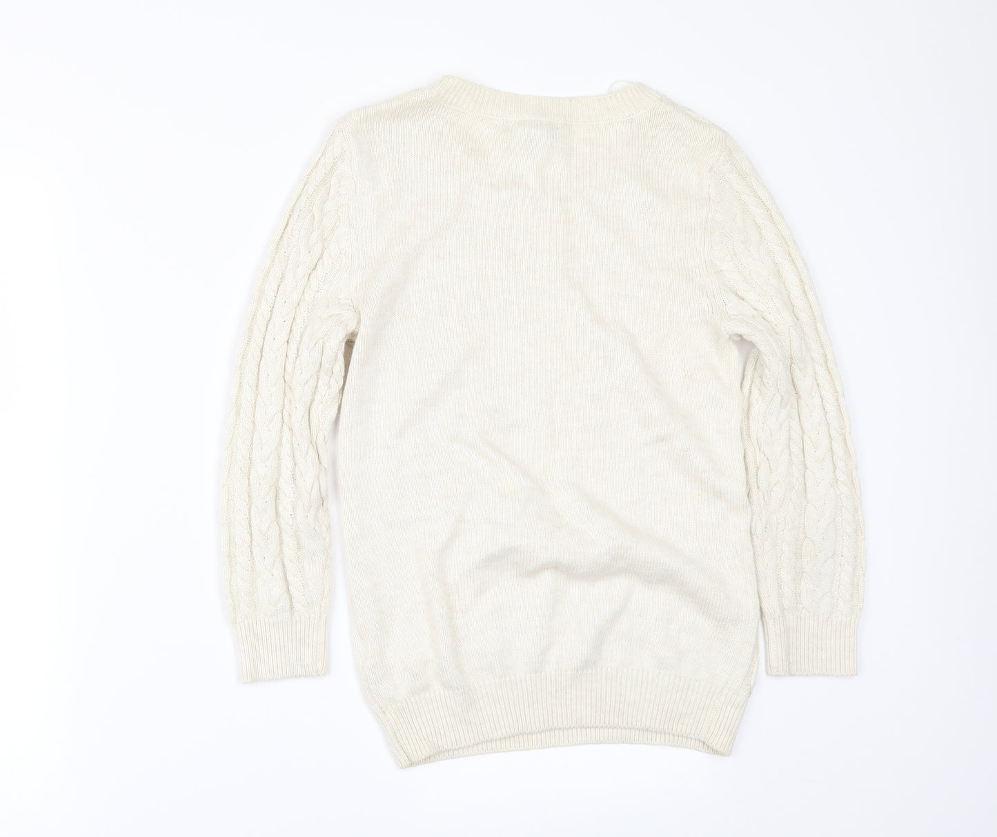 H&M Womens Ivory   Pullover Jumper Size XS