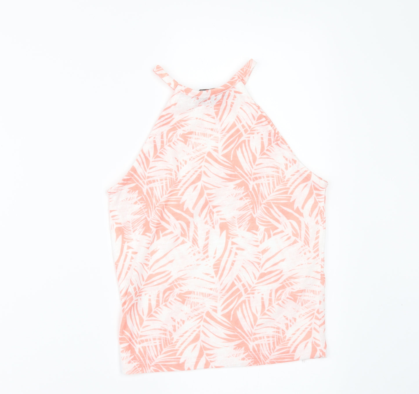 Primark Womens White Floral  Basic T-Shirt Size 4