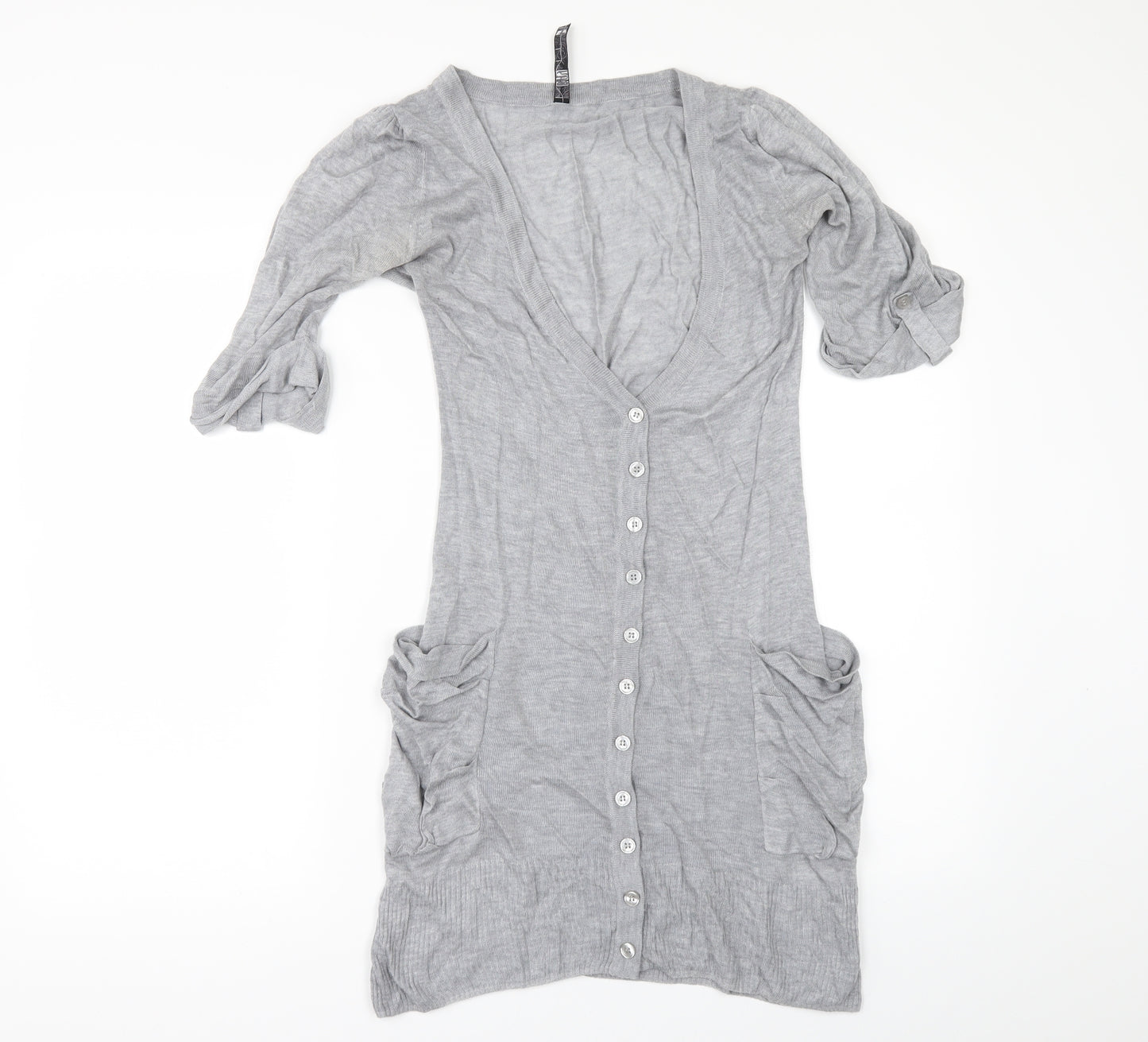 BAY Womens Grey   Cardigan Jumper Size 6