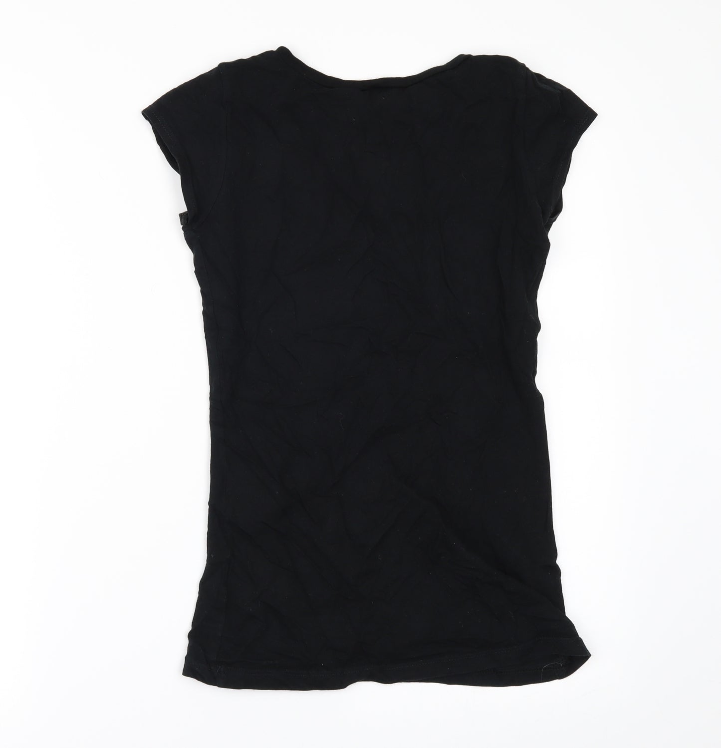 Divided by H&M Womens Black   Basic T-Shirt Size 8