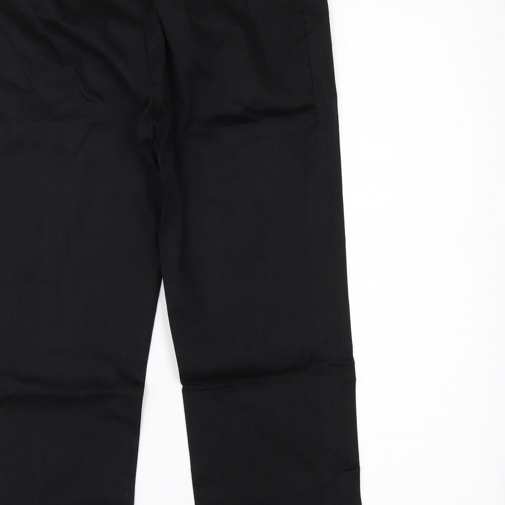 H&M Womens Black   Cropped Trousers Size 8 L21 in