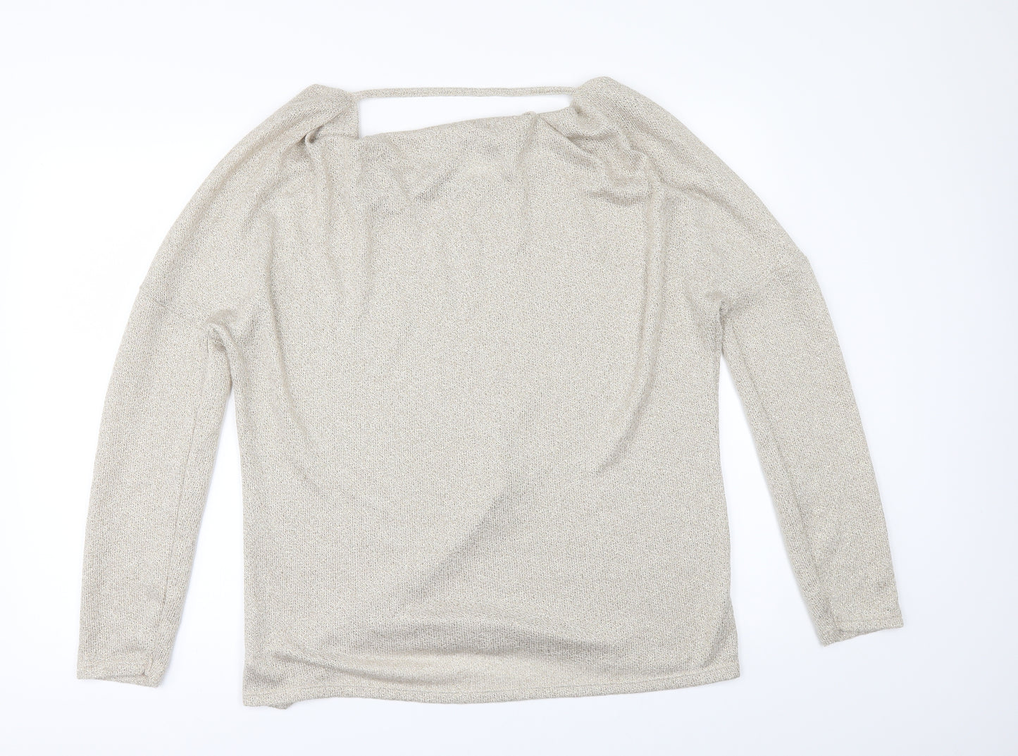 River Island Womens Gold   Pullover Jumper Size 14