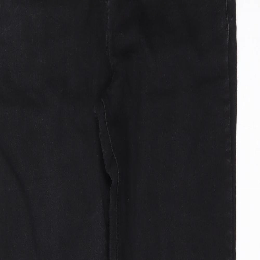 Denim & Co. Womens Black  Denim Jegging Jeans Size 8 L31 in - MATERNITY