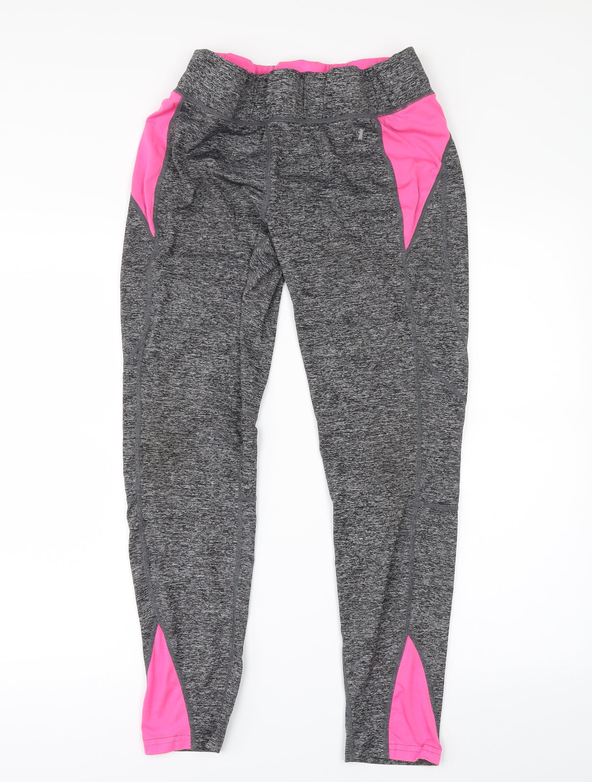 TONETIME Womens Grey   Compression Leggings Size 16 L27 in