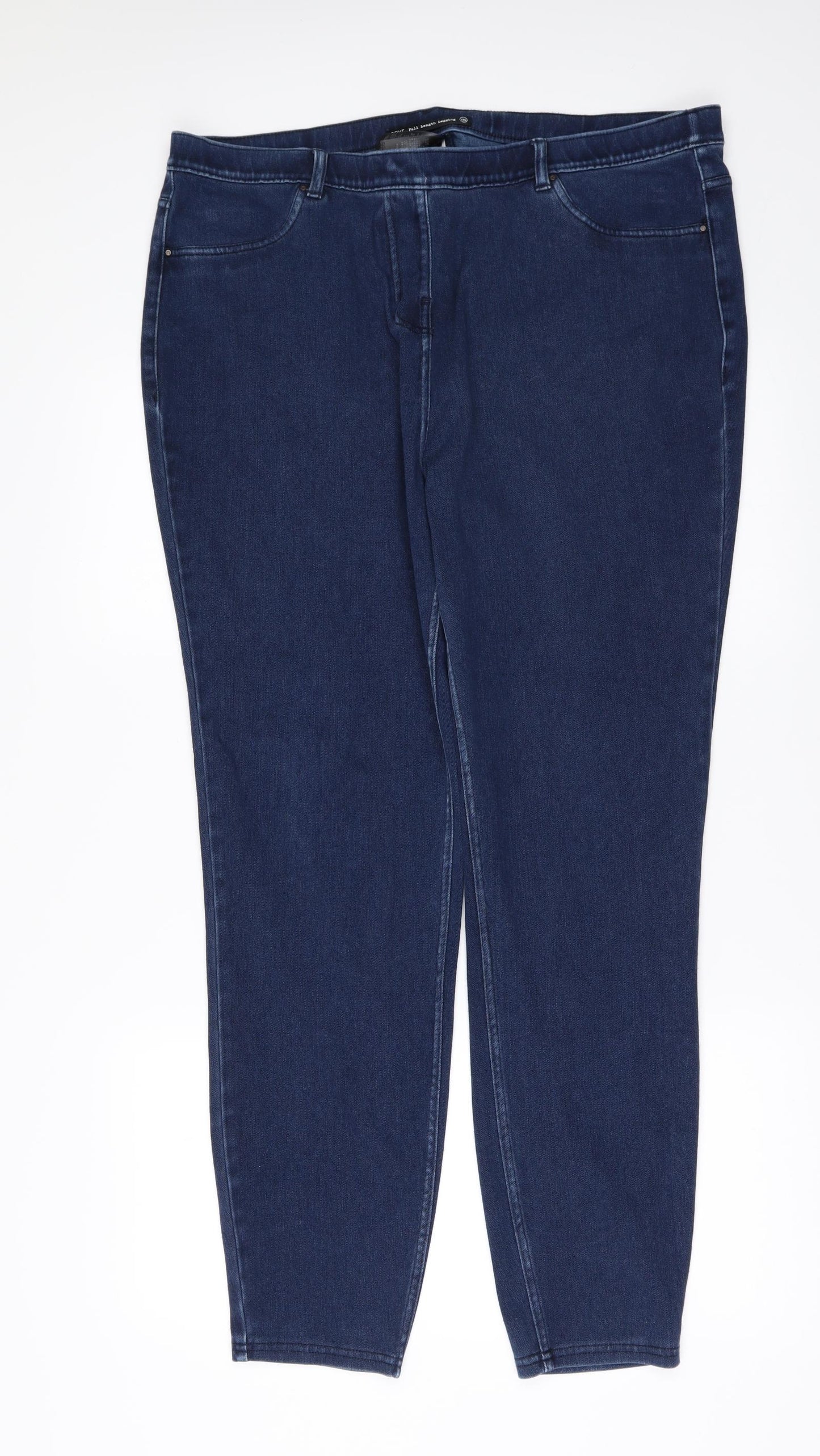 NEXT Womens Blue  Denim Jegging Leggings Size 18 L29 in