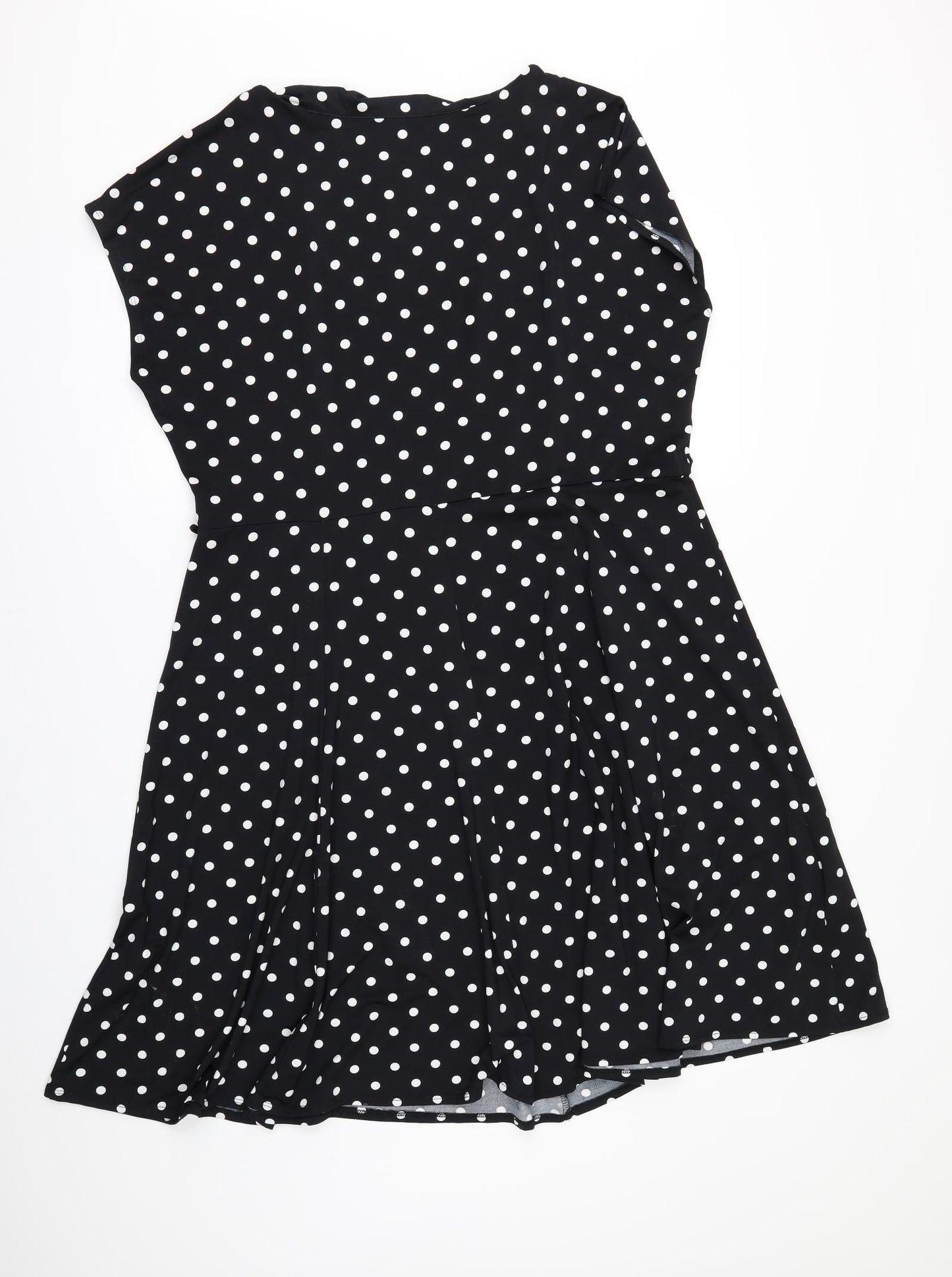 Walls Womens Black Polka Dot  Skater Dress  Size 20