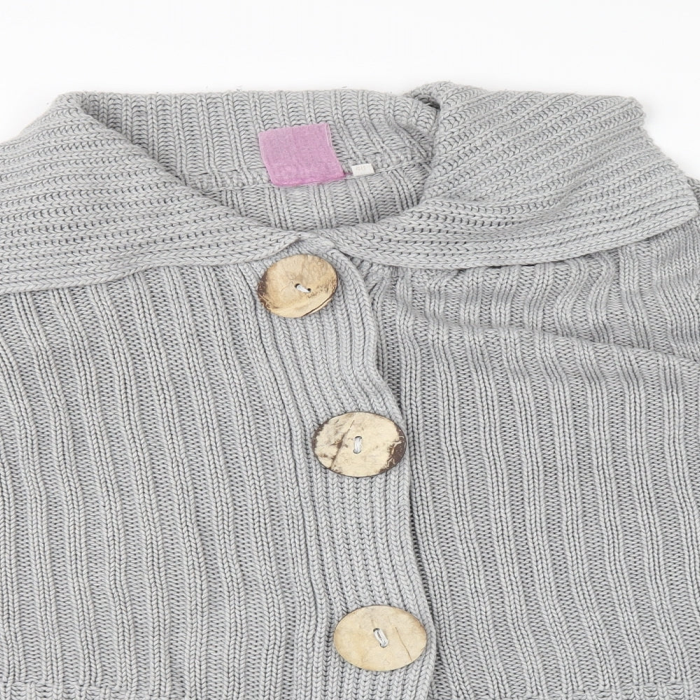 Preworn Womens Grey   Cardigan Jumper Size L