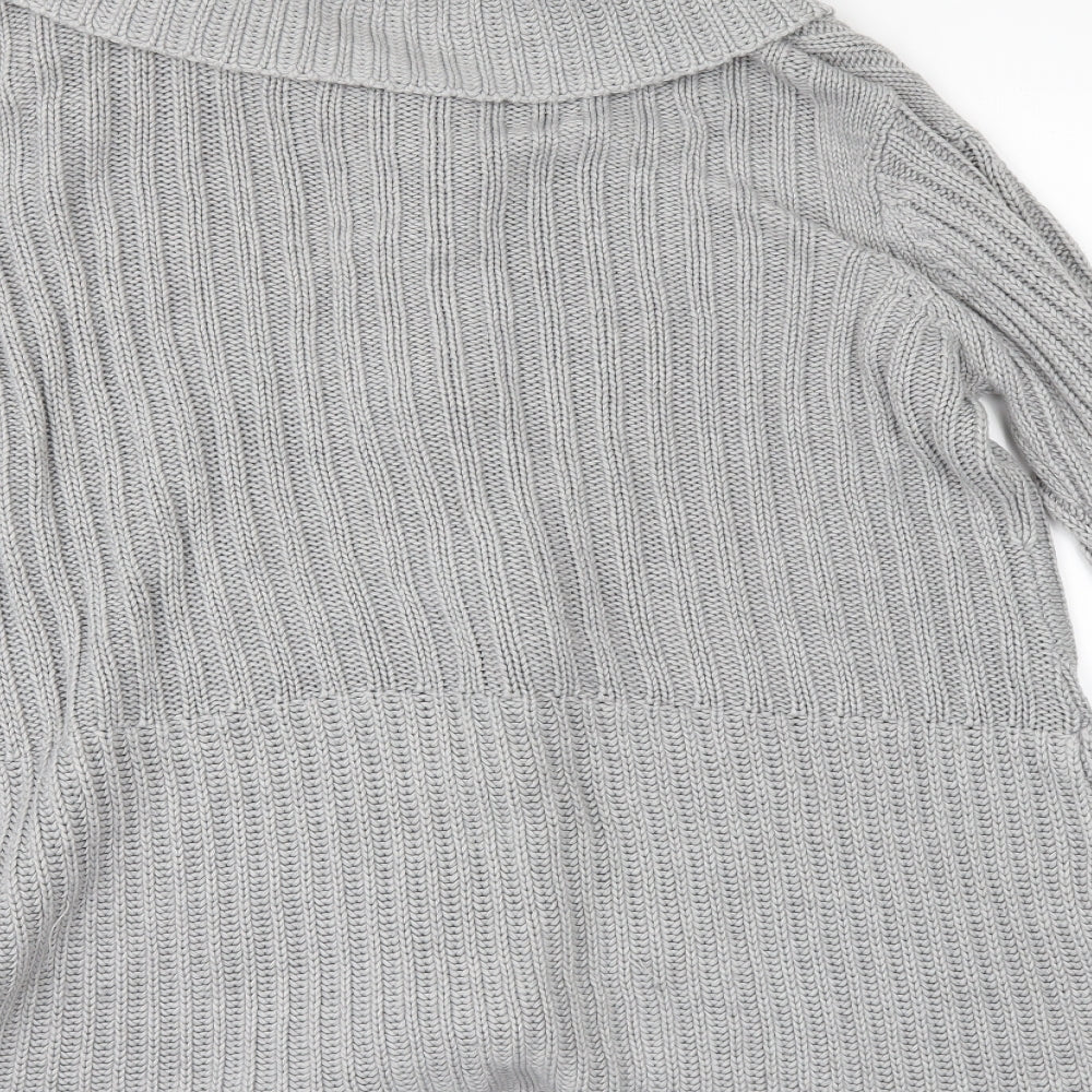 Preworn Womens Grey   Cardigan Jumper Size L
