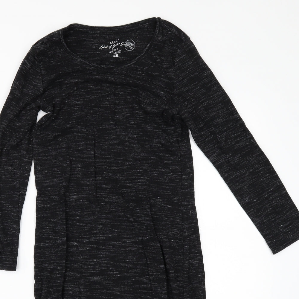 H&M Womens Black   T-Shirt Dress  Size S