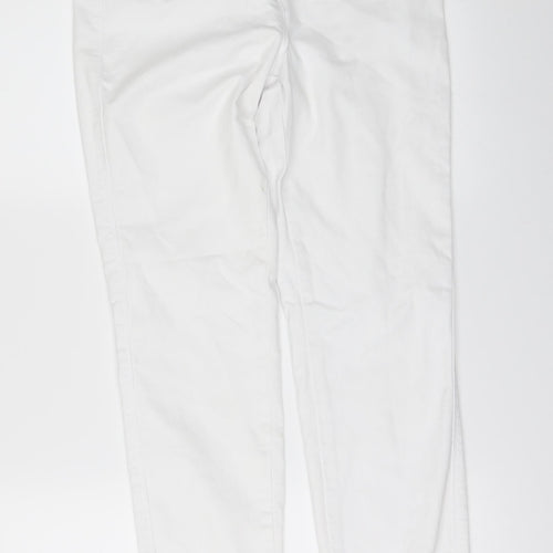 Matalan Womens White  Denim Skinny Jeans Size 10 L30 in
