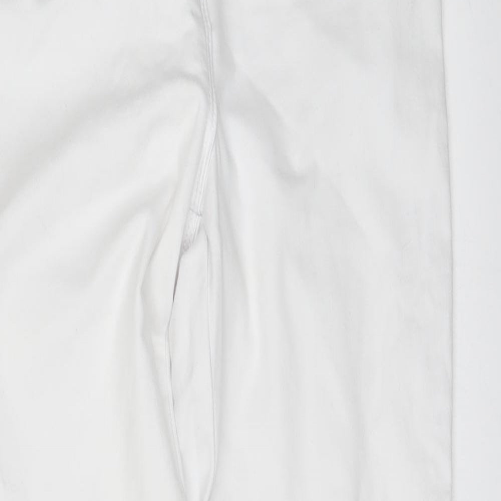 Matalan Womens White  Denim Skinny Jeans Size 10 L30 in