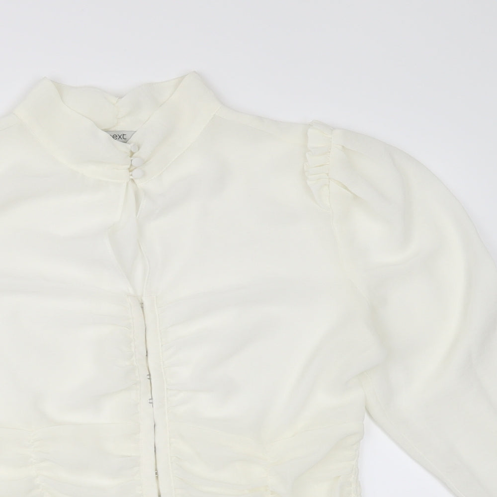NEXT Womens Ivory   Kimono Button-Up Size 12