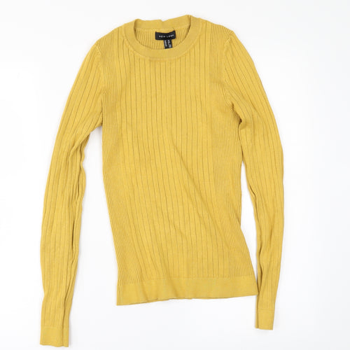 New Look Womens Yellow   Pullover Jumper Size 12