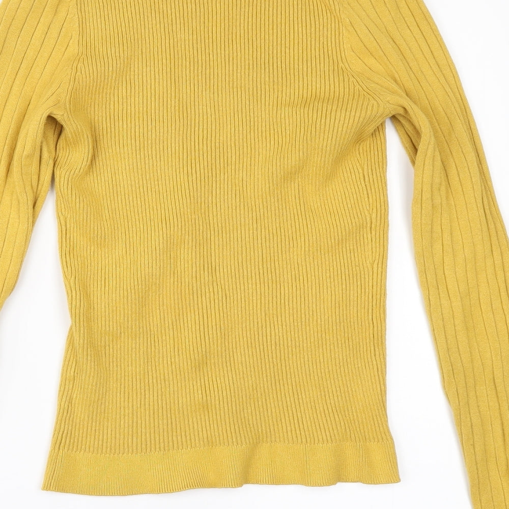 New Look Womens Yellow   Pullover Jumper Size 12