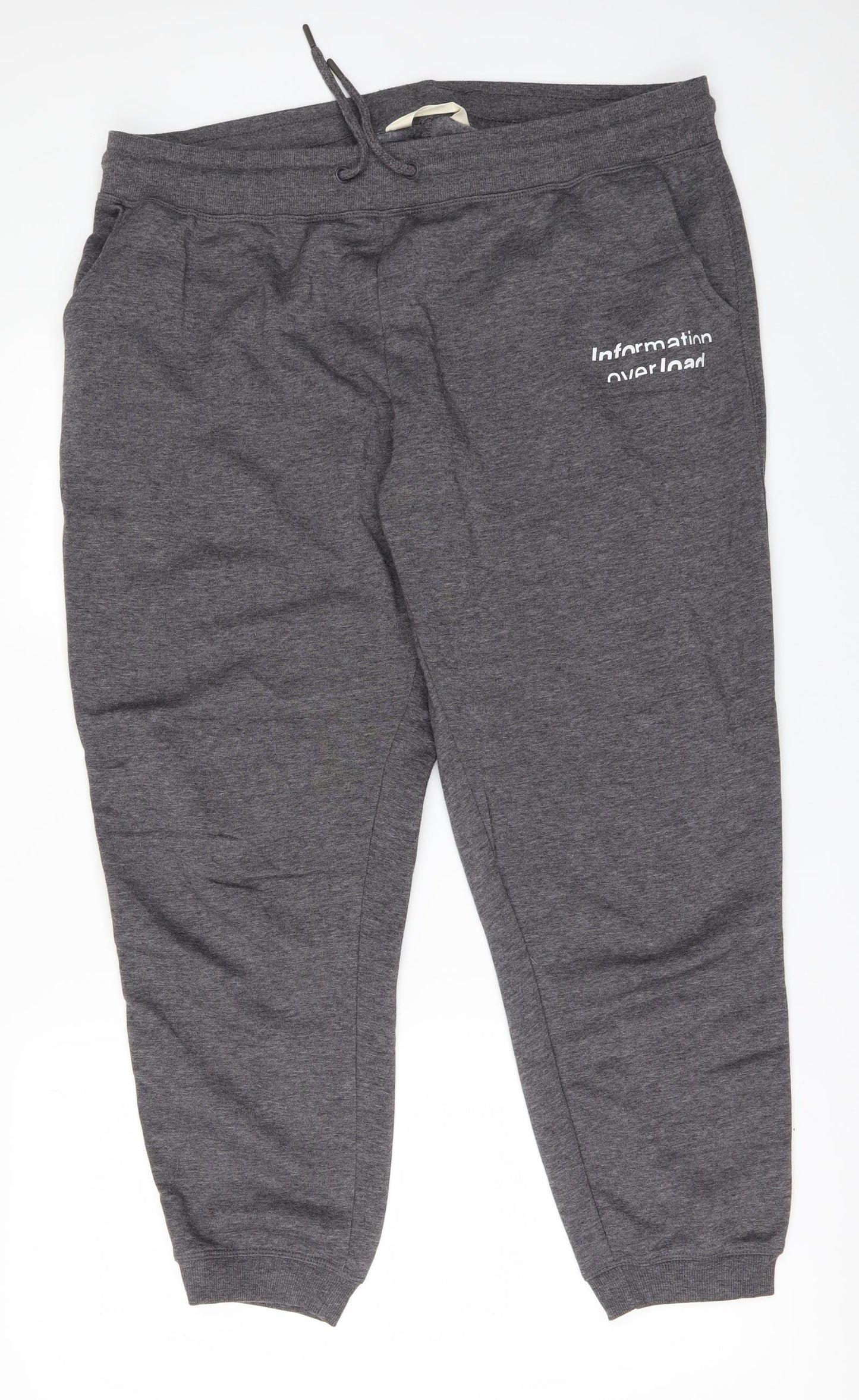 Primark Womens Grey   Jogger Trousers Size 16 L26 in