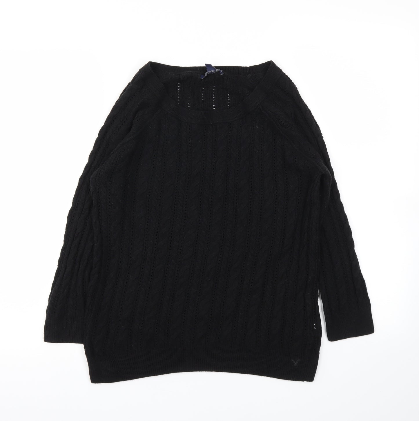 American Eagle Outfitters Womens Black   Pullover Jumper Size M