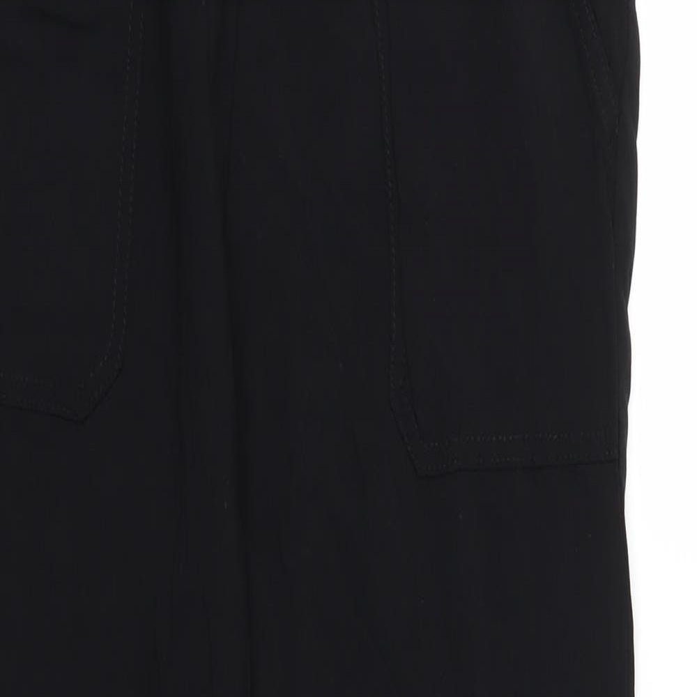 Primark Womens Black   Trousers  Size 10 L25 in - Stretch waistband