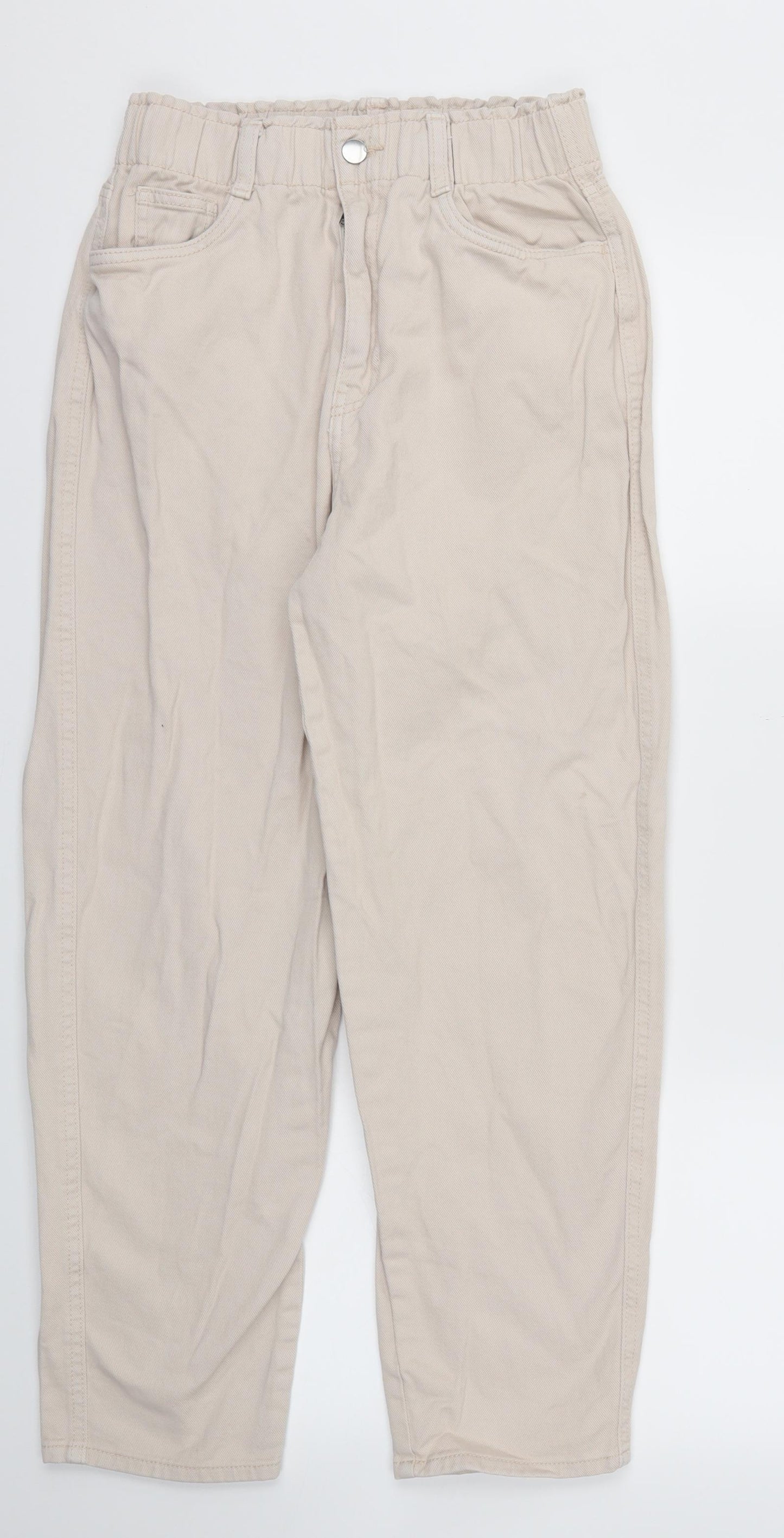 H&M Womens Ivory Houndstooth  Skinny Jeans Size 6 L26 in - Stretch waistband