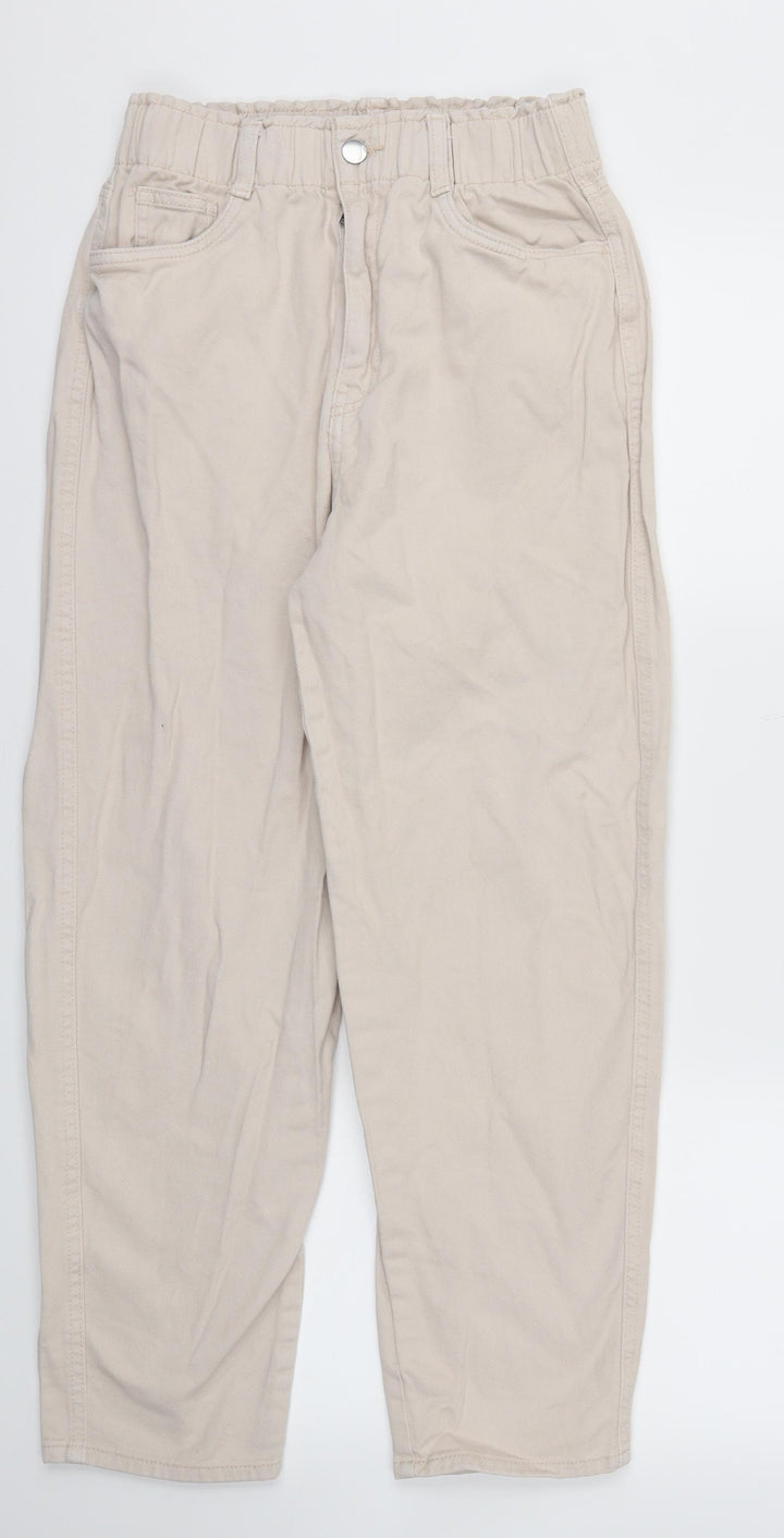H&M Womens Ivory Houndstooth Skinny Jeans Size 6 L26 in - Stretch waistband
