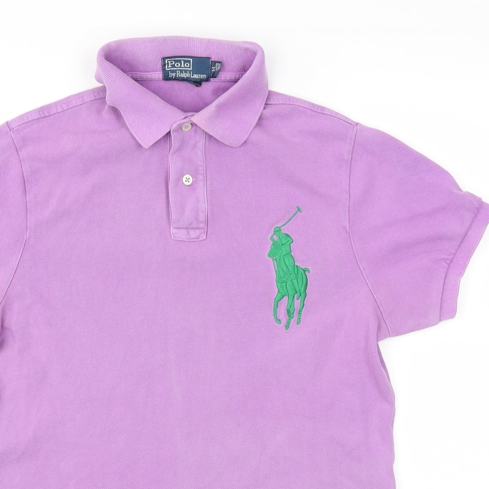 Ralph Lauren Mens Purple    Polo Size M