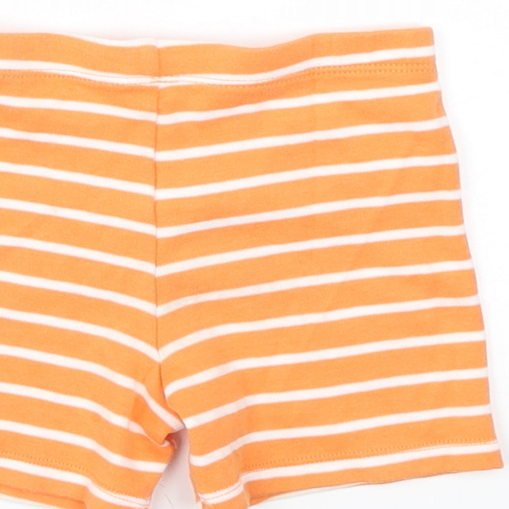 F&F Baby Orange Striped  Capri Trousers Size 9-12 Months