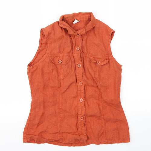 ICE Womens Orange   Basic T-Shirt Size L