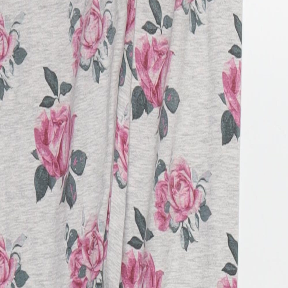 Primark Girls Grey Floral  Jegging Trousers Size 13-14 Years
