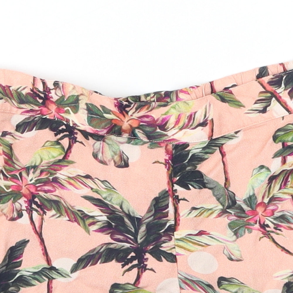 Next  Girls Pink Floral  Cut-Off Shorts Size 5 Years