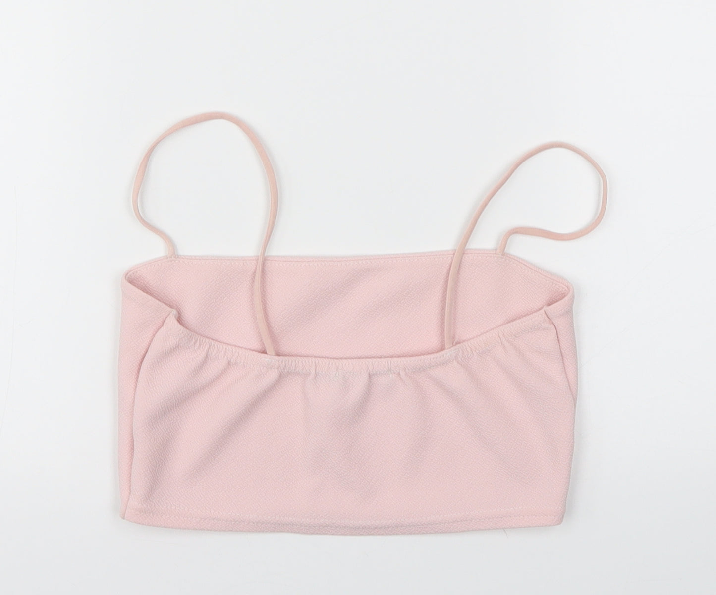 Boohoo Womens Pink   Cropped T-Shirt Size 8