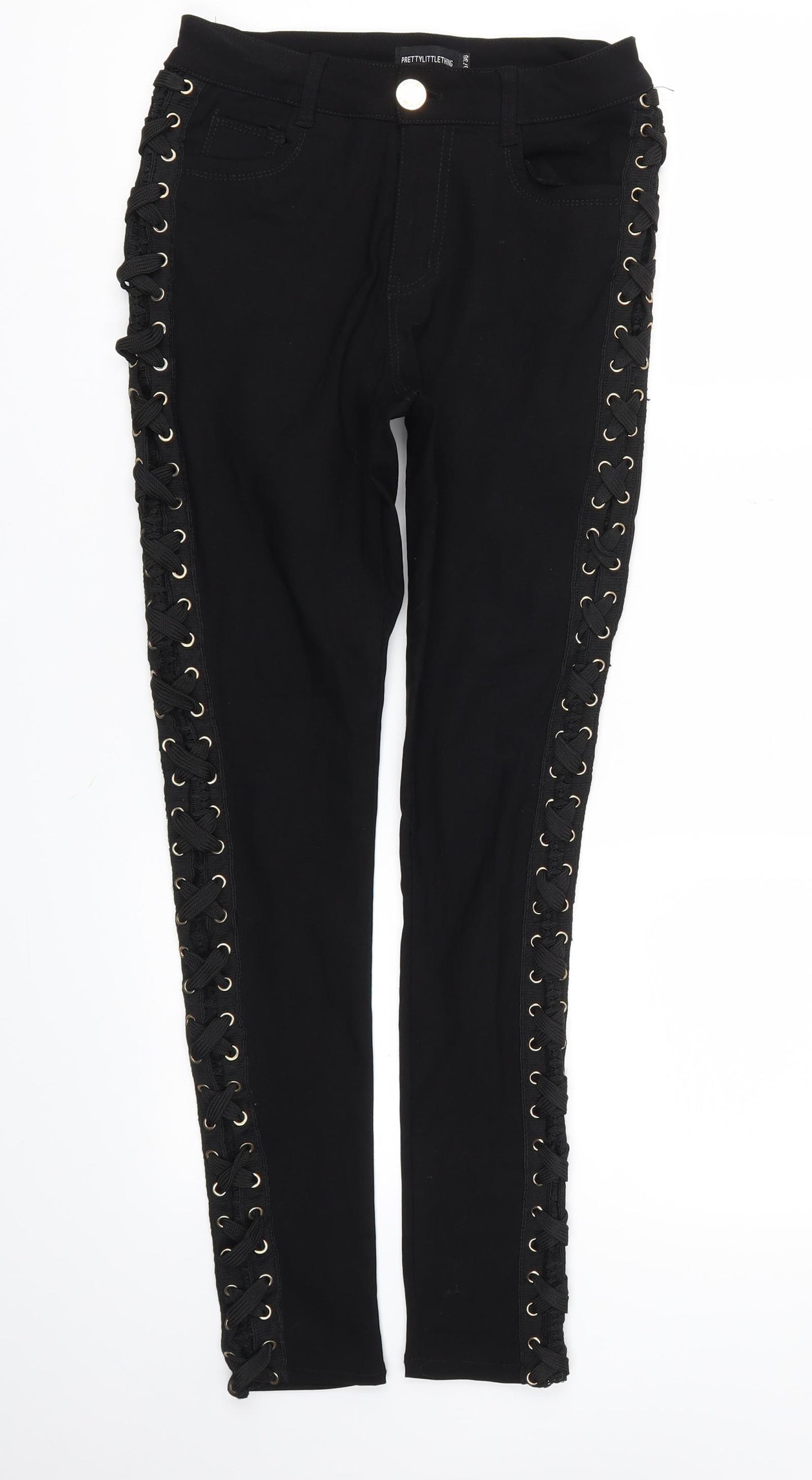Pretty Little Thing  Womens Black   Skinny Jeans Size 10 L28 in