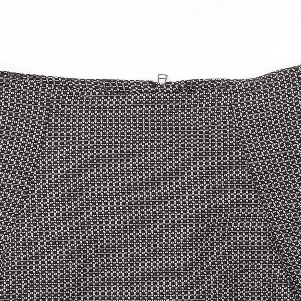 F&F Womens Black   Flare Skirt Size 14