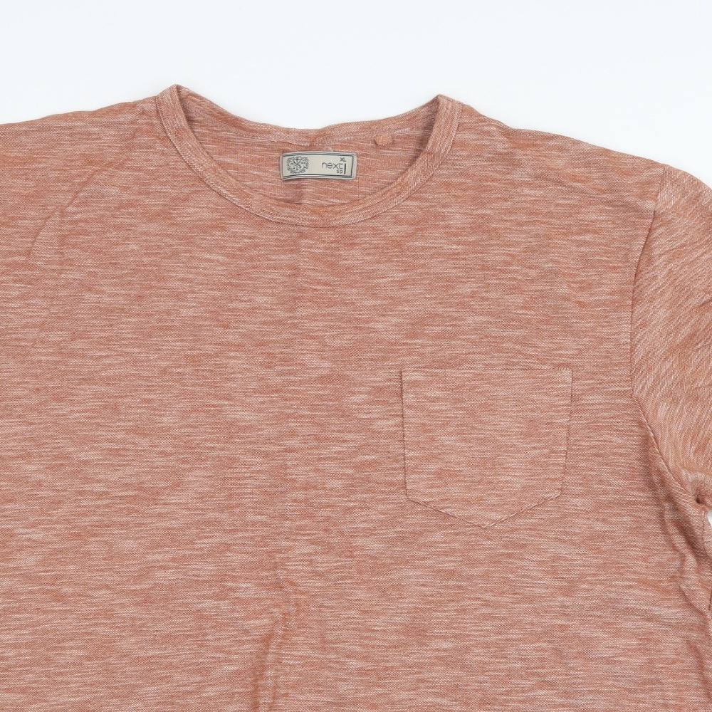 NEXT Mens Orange    T-Shirt Size XL
