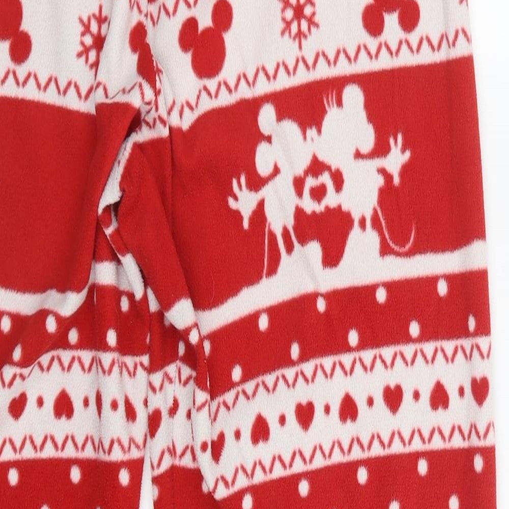 TU Womens Red Geometric  Capri Pyjama Pants Size 14  - Mickey and Minnie Mouse